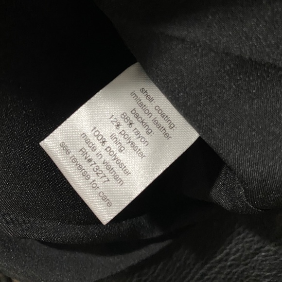 NWOT Elizabeth and James Faux Leather Moto Jacket - Picture 8 of 8